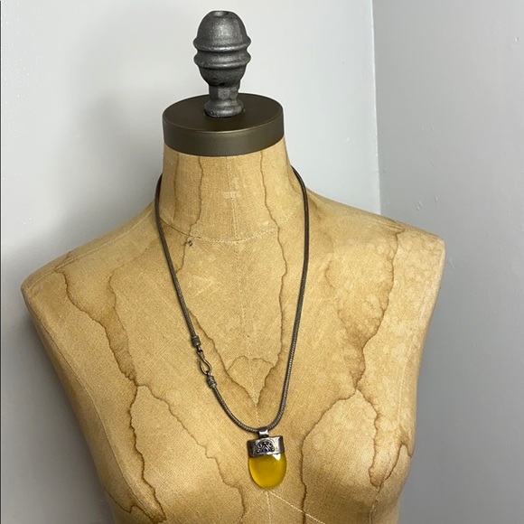 Necklace with Yellow Stone - Picture 6 of 6